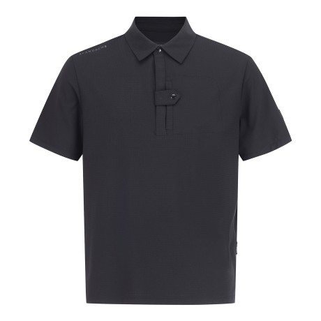 남성 시어서커 버튼 탭 포켓 티셔츠