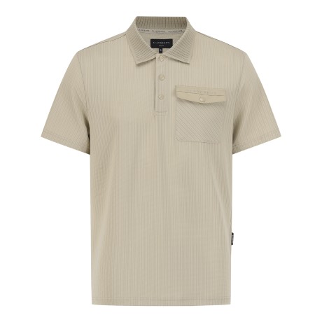 남성 조직감 플랩 포켓 니트 티셔츠