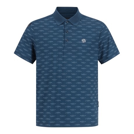 남성 라운드 로고 칼라 반팔 티셔츠