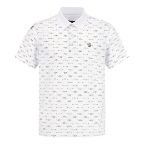 남성 라운드 로고 칼라 반팔 티셔츠