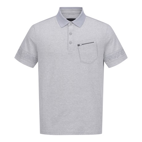 남성 페이즐리 커프스 PK 반팔 티셔츠