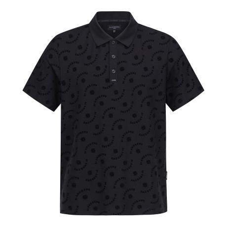 남성 부클 로고 칼라 반팔 티셔츠