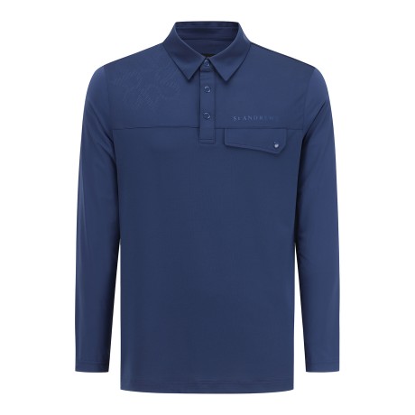 남성 냉감 슬리브 버튼 패널 티셔츠