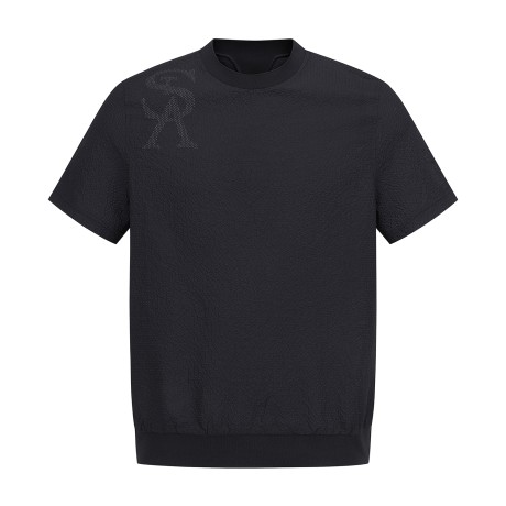 남성 STA 엠보 로고 시어서커 반팔 티셔츠