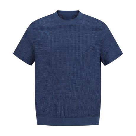 남성 STA 엠보 로고 시어서커 반팔 티셔츠