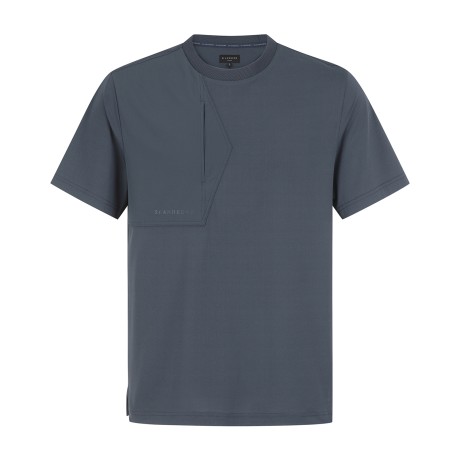 남성 우븐 믹스 메쉬 반팔 티셔츠