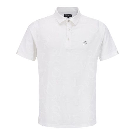 남성 별 심볼 로고 패턴 칼라 반팔 티셔츠