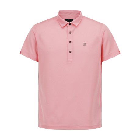 남성 메탈릭 심볼 반팔 피케 티셔츠