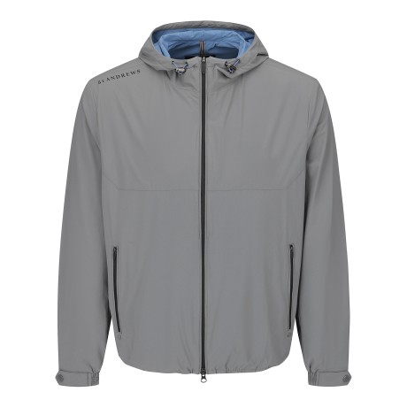 남성 솔리드 투웨이 지퍼 후드 점퍼