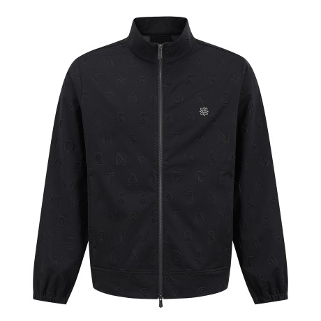 남성 별 심볼 엠보싱 로고 집업 점퍼