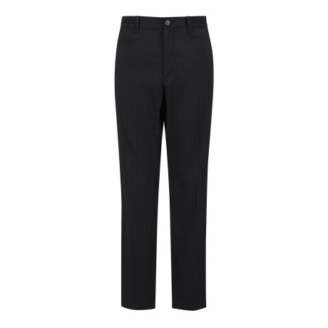 남성 링클 스트라이프 밴딩 팬츠