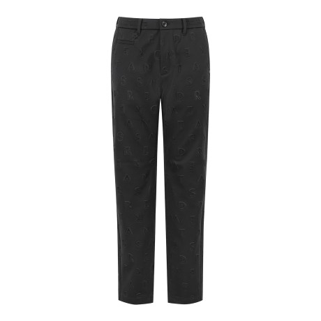 남성 별 심볼 엠보싱 로고 기모 밴딩 팬츠