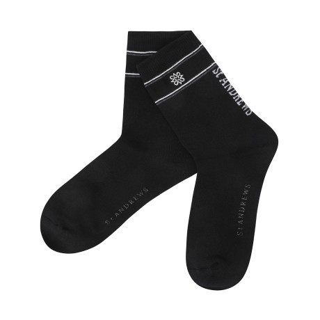 남성 별 심볼 자수 중목 양말