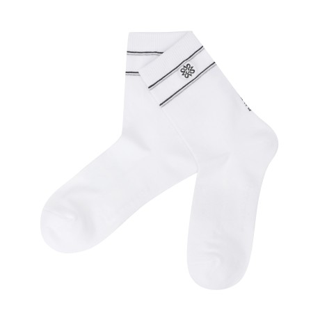 남성 별 심볼 자수 중목 양말