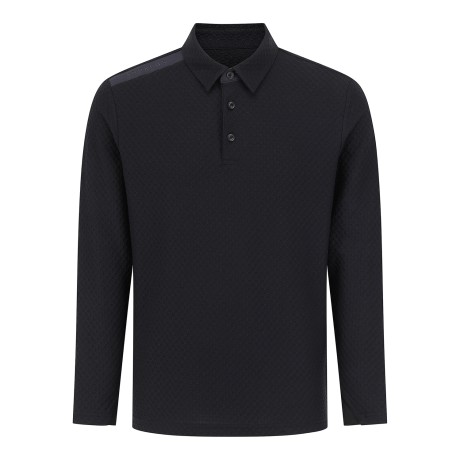 남성 도비 조직감 하프 버튼 티셔츠