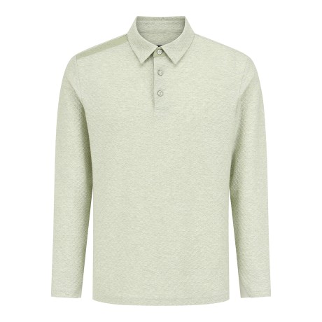 남성 도비 조직감 하프 버튼 티셔츠