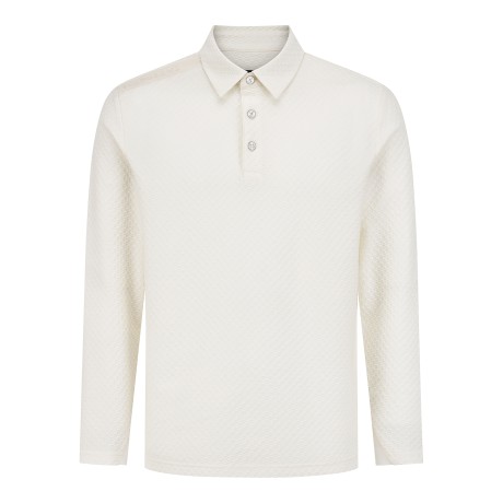 남성 도비 조직감 하프 버튼 티셔츠