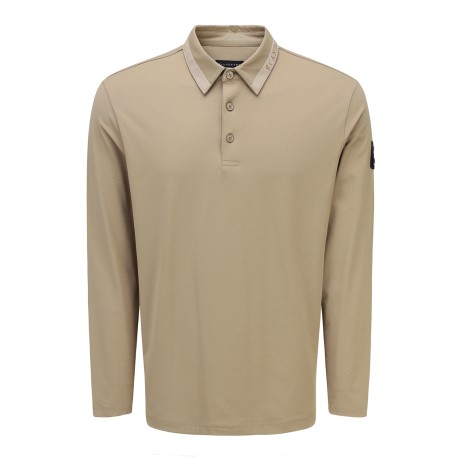 남성 별 심볼 로고 테이프 카라 긴팔티셔츠