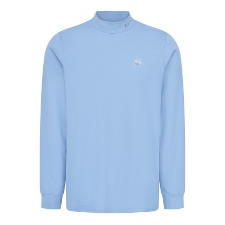 남성 글로시 별 심볼 모크넥 티셔츠