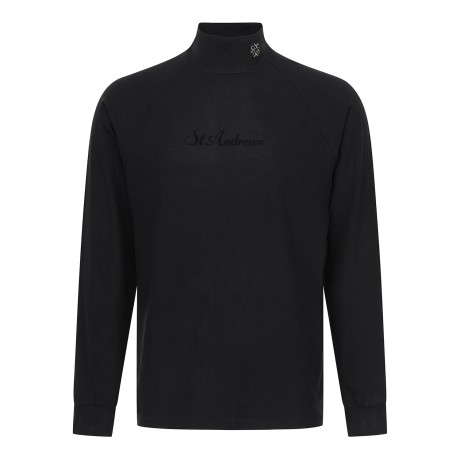 남성 별 심볼 모크넥 래글런 소프트 긴팔이너티셔츠