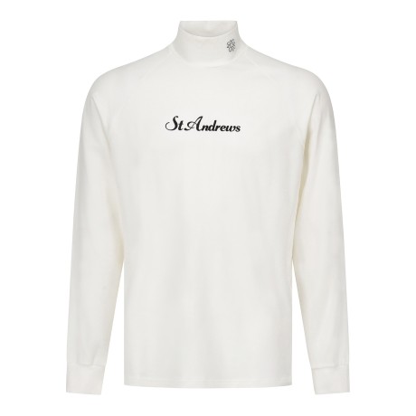 남성 별 심볼 모크넥 래글런 소프트 긴팔이너티셔츠