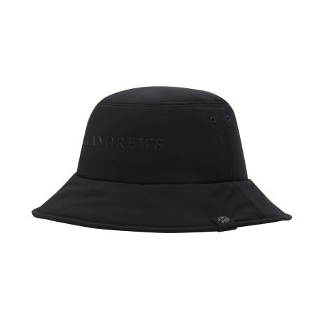 남성 엠보 로고 와이어 귀달이 패딩 버킷햇