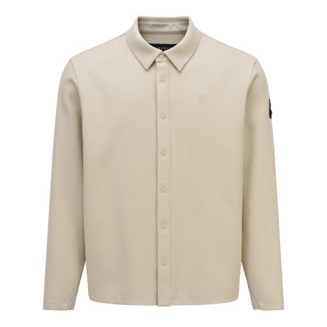 남성 별 심볼 자수 울 라이크 셔츠형 자켓