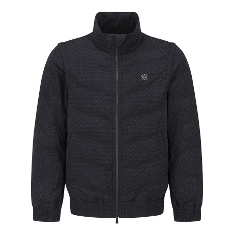 남성 디테처블 슬리브 헤링본 패딩 점퍼