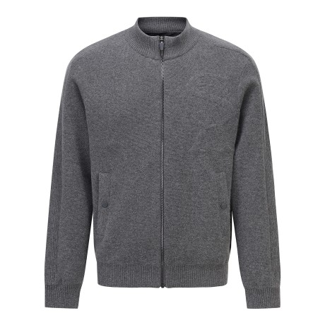 남성 엠보 STA 로고 캐시미어 혼방 방풍 집업 가디건