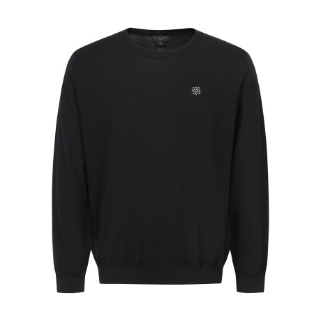 남성 별 자수 울 나일론 혼방 니트