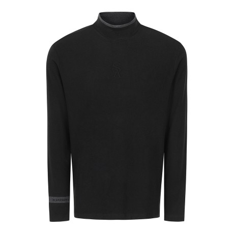 남성 카라 배색 기모 베이스레이어