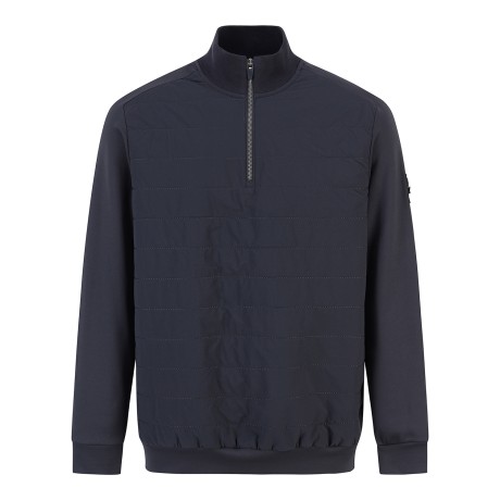 남성 패딩 하이넥 하프 집업 긴팔티셔츠