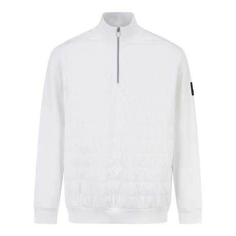 남성 패딩 하이넥 하프 집업 긴팔티셔츠