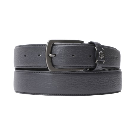 남성 빅 버클 레더 벨트