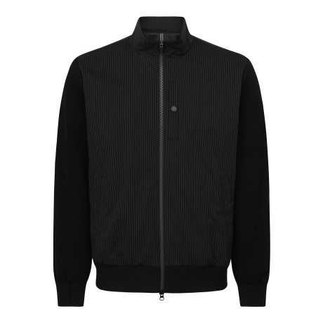 남성 별 심볼 스트라이프 니트 하이브리드 방풍 점퍼