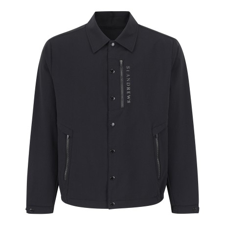 남성 스냅 버튼 포켓 포인트 카라 점퍼