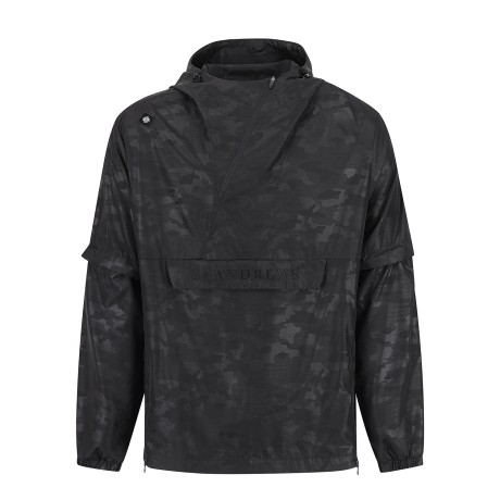 남성 디테쳐블 사선 집업 후드 아노락 점퍼