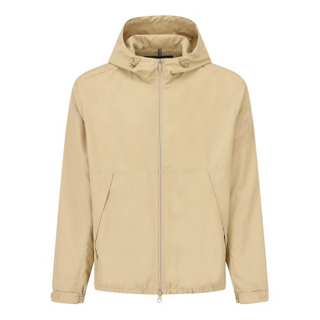 남성 로고 레터링 포인트 후드 집업 점퍼