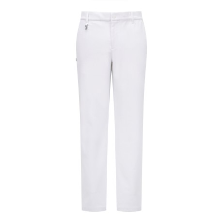 남성 로고 메탈 장식 코튼 혼방 인밴딩 팬츠