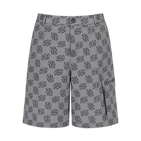 남성 로고 플랩 사이드 시어서커 밴딩 하프팬츠