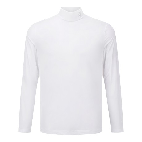 남성 모크넥 도트 슬리브 냉감 베이스레이어