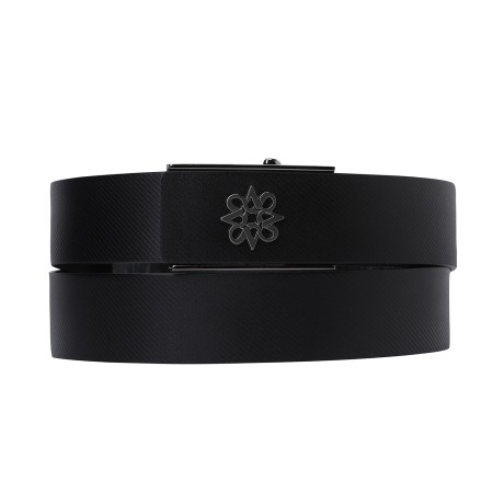 남성 로고 리벳 반자동 벨트