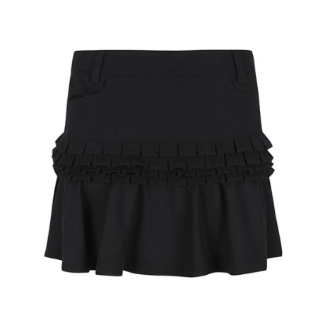여성 프릴 티어드 큐롯 스커트