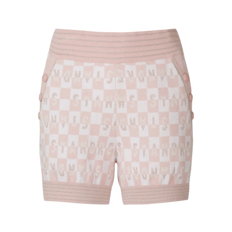 여성 하프 로고 자카드 숏팬츠