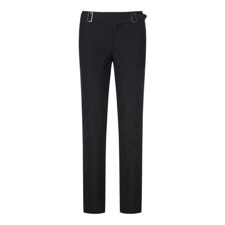 여성 벨티드 포인트 슬림핏 팬츠