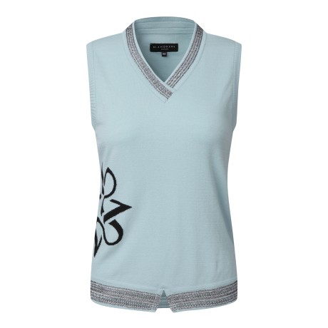 여성 심볼 인타샤 브이넥 니트 베스트