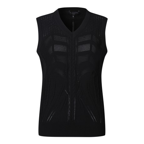 여성 케이블 믹스 니트 베스트