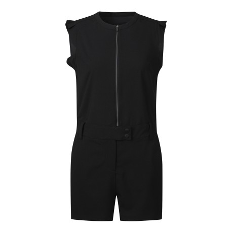 여성 소매 프릴 점프수트