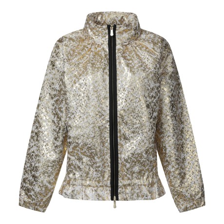 여성 레이스 프린트 블루종 점퍼