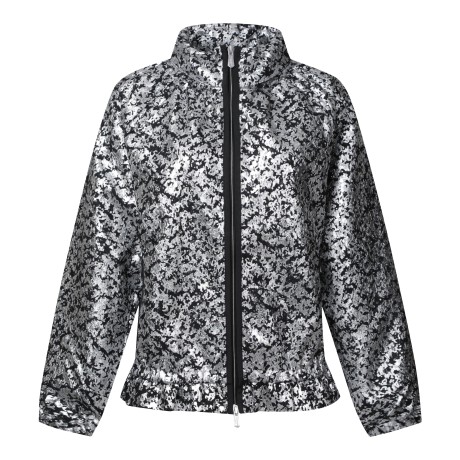 여성 레이스 프린트 블루종 점퍼